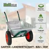 2-Rad-Schubkarre 100 Liter 160 kg Tragkraft verzinkter Produktbild-Vorschau 2