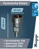 Kopp Schutzkontakt-Gummikupplung schwarz, bruchfest, IP20, Produktbild-Vorschau 2