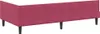 vidaXL Eckbettgestell mit Kopfteil Weinrot 90 cm x 190 cm Produktbild-Vorschau 7