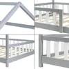 Collage of close-up shots of a child's bed frame, showing construction details. Anteprima dell’immagine prodotto