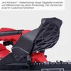 Close-up of a chainsaw's safety features. Produktbild-Vorschau