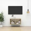 vidaXL TV nástěnná skříňka Sonoma dub 37x37x72 cm výrobek Náhled obrázku produktu 2