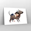 Bilder auf glas - Einteilig - Kind Hund Bild - 120x80cm - Produktbild-Vorschau 4