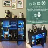 SONNI czarna komoda w wysokim połysku 90x35x83cm z Podgląd zdjęcia produktu 13