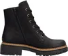 A black lace-up boot shown from the side. Voir les images du produit