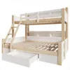 A bunk bed with a ladder, drawers, and shelves, shown against a white background. Anteprima dell’immagine prodotto