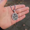 Lederkette Edelstahl 316 SAINT CHRISTOPHER 60 cm Silber Produktbild-Vorschau 4