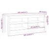 vidaXL Panca per scarpe nera 110x38x45,5 cm in legno di Anteprima dell’immagine prodotto 9