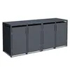 DEGAMO Mülltonnenbox klein 4er MÜNCHEN 230x62x102cm für Produktbild-Vorschau 1