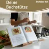 LS-LebenStil Holz Kochbuchhalter 23x18cm Braun Produktbild-Vorschau 4