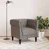 CLORIS Chesterfield-Sessel Taupe Stoff 372543 Produktbild-Vorschau 3