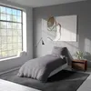 4 teilig Bettwäsche 135x200 cm Streifen gestreift grau Produktbild-Vorschau 3