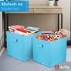 Boîte de rangement textile LAVITA turquoise 31x31x31 Voir les images du produit 7