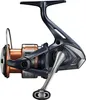 A studio shot of a fishing reel against a white background. Produktbild-Vorschau