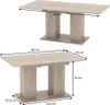 Esstisch Vicco Dix Sonoma 140 x 90 cm, Model 30284 Produktbild-Vorschau 7