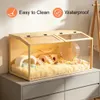Jaula para hámster WISFOR con luz LED, casa para pequeños Vista previa de la imagen del producto 9