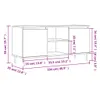 vidaXL Szafka pod TV biała 104x35x50 cm materiał Podgląd zdjęcia produktu 8