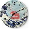 Wanduhr - Rund - Glasuhr - Rot modern vielleicht - 40x40cm Produktbild-Vorschau 1
