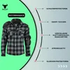 Herren Motorradhemd Lumberjack Holzfäller Hemd Produktbild-Vorschau 3