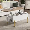 Merax Table basse avec plateau relevable, espace de Voir les images du produit 1
