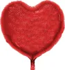 Ballon en plastique Cœur, rouge (scintillant), env. 45 cm Voir les images du produit 1