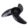 A black three-bladed propeller is shown against a white background. Produktbild-Vorschau