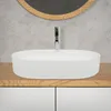 LuxeBath umyvadlo Oválné umyvadlo na desku, 60,5x38x12,5 Náhled obrázku produktu 4