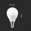 A white LED light bulb with measurement indicators. Anteprima dell’immagine prodotto