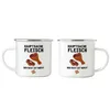 Hauptsache Fleisch Der Rest Ist Wurst Emaille Tasse Produktbild-Vorschau 3