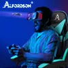 A man playing a VR game while sitting in a gaming chair. Produktbild-Vorschau