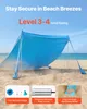 Tenda da spiaggia VEVOR con protezione solare (UPF 50+) 3,4 Anteprima dell’immagine prodotto 4