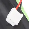 Close-up of a white electrical connector with red and black wires attached to a battery pack. Produktbild-Vorschau