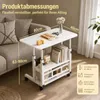 Mesa para portátil, con altura ajustable, con ruedas y Vista previa de la imagen del producto 3