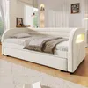 Letto a giorno Merax 90x200 cm, imbottito con spazio Anteprima dell’immagine prodotto 3