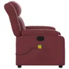 vidaXL Sedia da massaggio in Pelle finta rosso vino Anteprima dell’immagine prodotto 8