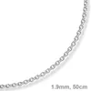 1,9mm Rund-Ankerkette 750 Gold Weißgold Kette Collier Produktbild-Vorschau 2