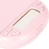 A close-up shot of a pink digital alarm clock. Podgląd zdjęcia produktu