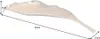 Elegante Deko Schale LEAF 64cm gold Aluminium handgefertigt Produktbild-Vorschau 9