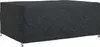 vidaXL Copridivano nero a tinta unita 280 x 204 x 106 cm Anteprima dell’immagine prodotto 1