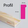 Leinwand auf Keilrahmen 100% Baumwolle grundiert 280 g/m² Produktbild-Vorschau 2