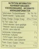 A nutrition information label with text in multiple languages. Podgląd zdjęcia produktu