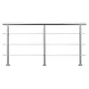 AICA Handlauf 220cm Geländer 3 Querstäbe Treppengeländer Produktbild-Vorschau 4