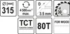 YATO Trennscheibe Winkelschleifer YT-60794 2.5mm 315mm 30mm Produktbild-Vorschau 4
