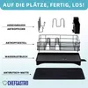 Abtropfgestell Geschirr | HxBxT 15x42x31cm | Stahl | mit Produktbild-Vorschau 7