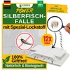 Silberfische Klebefalle mit Spezial-Lockstoff – 12x Fallen Produktbild-Vorschau 1