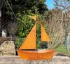 Edelrost Schiff zum Bepflanzen 64x54cm Rost Blumentopf Produktbild-Vorschau 2