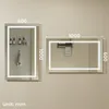 LED Badezimmerspiegel 100x60cm Rechteckig,3 Lichtfarben Produktbild-Vorschau 12