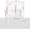 vidaXL Bramka ogrodzeniowa z kolcami stalowymi 100x125 cm Podgląd zdjęcia produktu 3