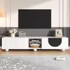 Skrinka na TV Merax s otváracími dvierkami a otvorenou Náhľad obrázku produktu 7