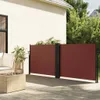 Seitenmarkise Ausziehbar Braun 140x1200 cm Produktbild-Vorschau 2